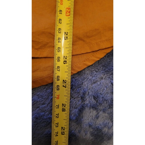 Old Navy Womens Top Tunic Blouse Shirt Size L V Neck Button‎ Up Orange - Picture 5 of 6